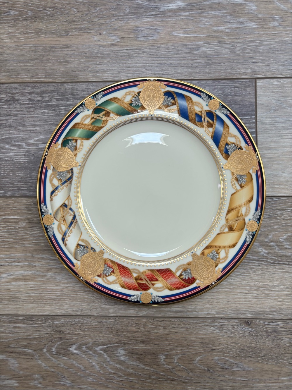 Lenox Presidential Millennium Dinner Plate 11" Fine China Gold White House Y2K